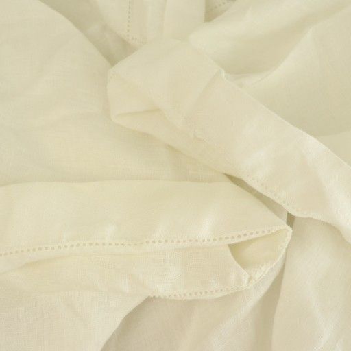  トゥモローランド collection 24 SS リネンエンブロイダリーブラウス シャツ 七分袖 バンド 36 ホワイト MY OS その他 トップス