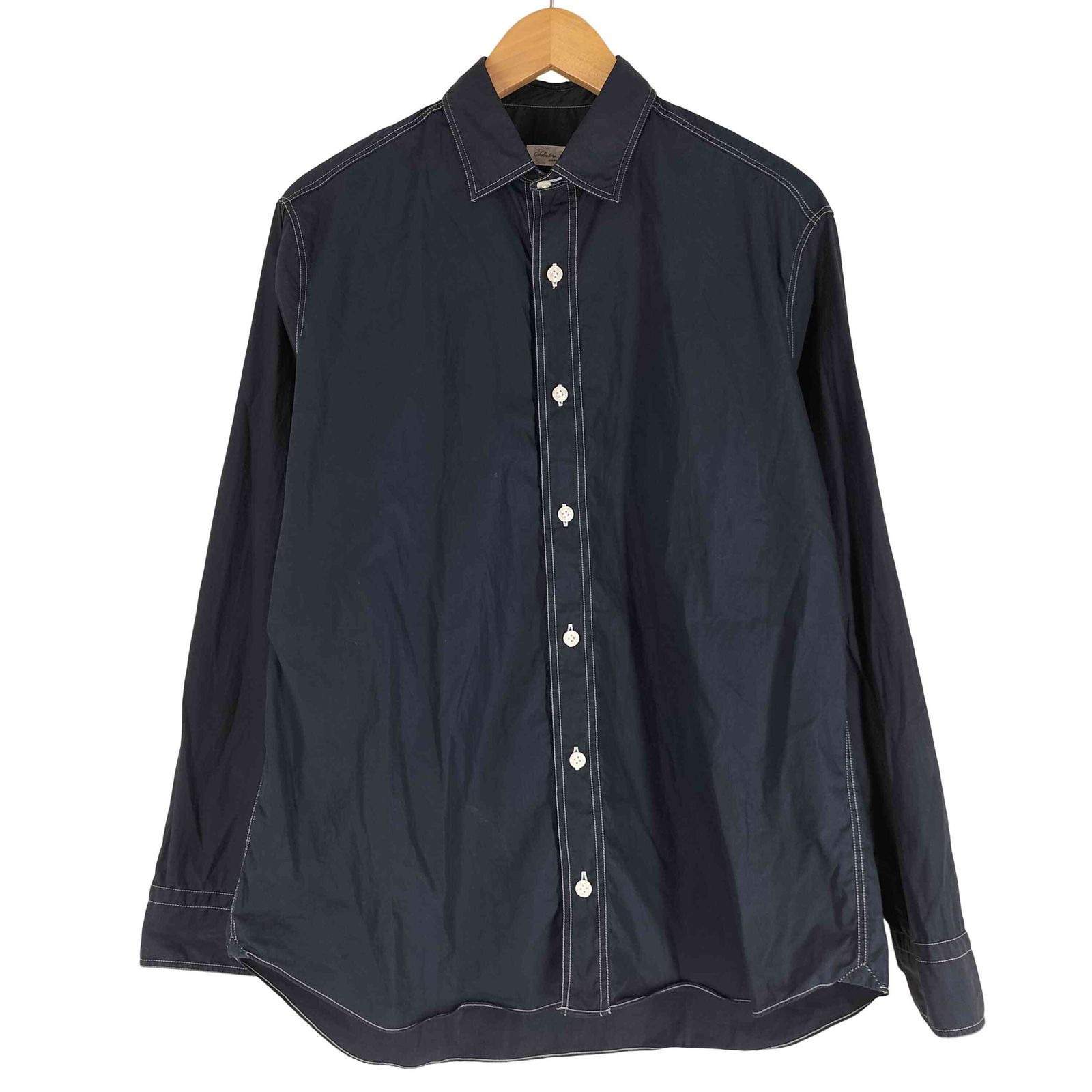 サルバトーレピッコロ Salvatore Piccolo イタリア製 ステッチデザイン L/S シャツ メンズ import：M 