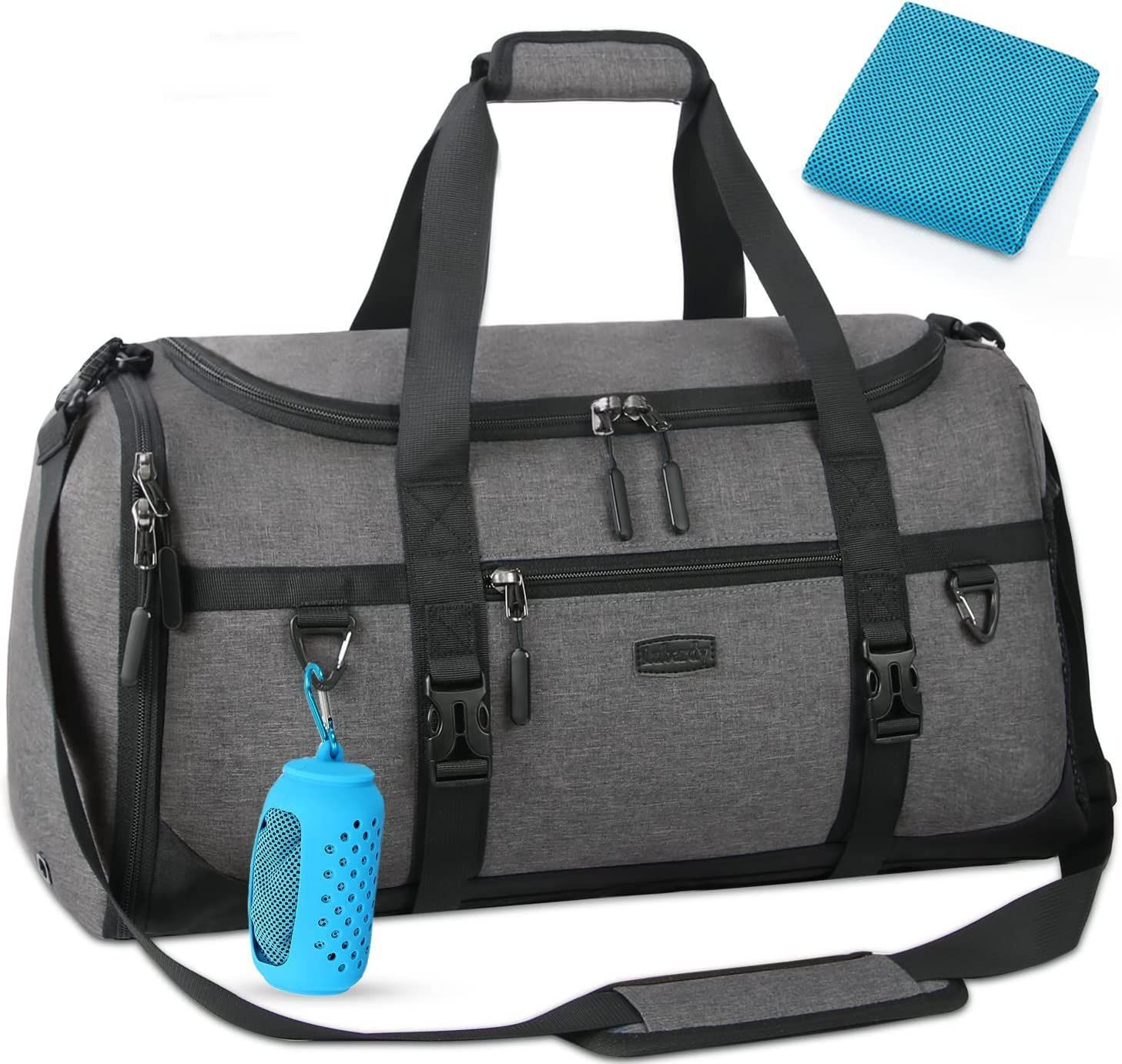 Color:グレー_Size:55L ボストンバッグ 大容量 メンズ ダッフルバッグ