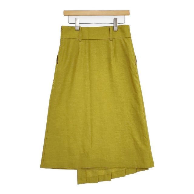Curensology プリーツ ロングスカート イエロー系 レディース カレンソロジー 5-0924M∞