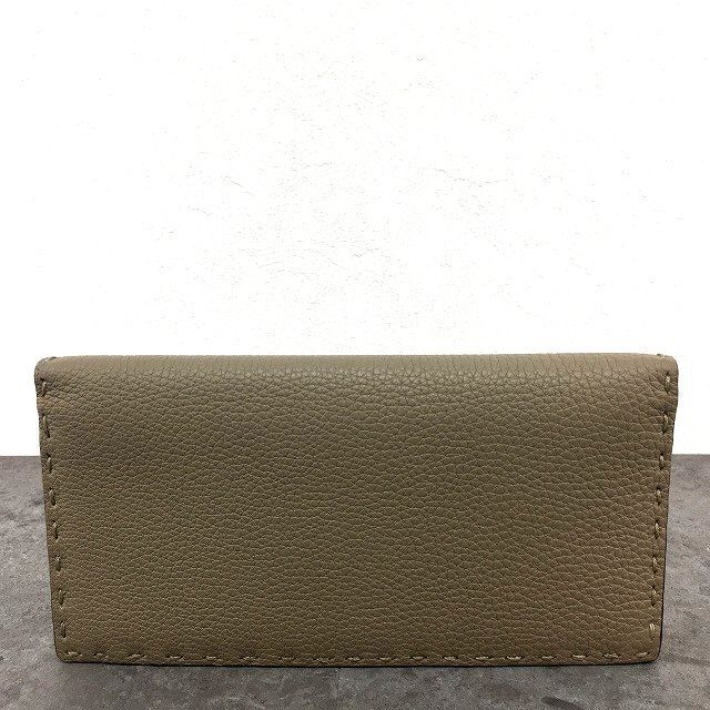 442 送料込み！ 未使用品 FENDI 長財布 7M0355 グレージュ セレリア  