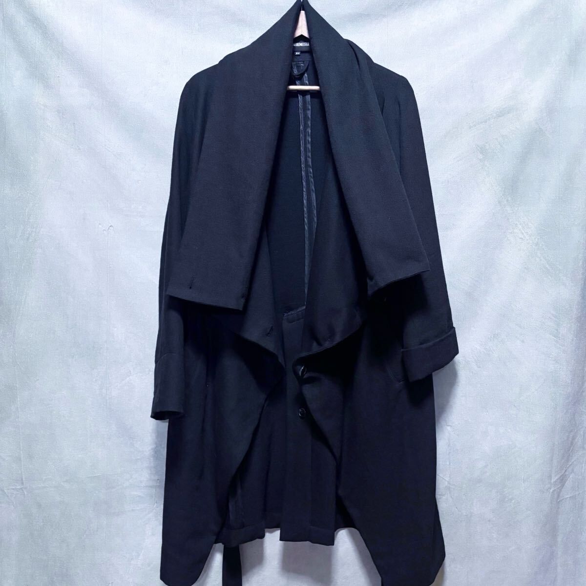 ANN DEMEULEMEESTER アンドゥムルメステール 三者混 ボリュームネック 