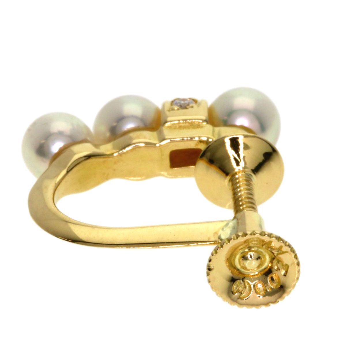 TASAKI タサキ パール 真珠 ダイヤモンド 片方のみ イヤリング K18YG  