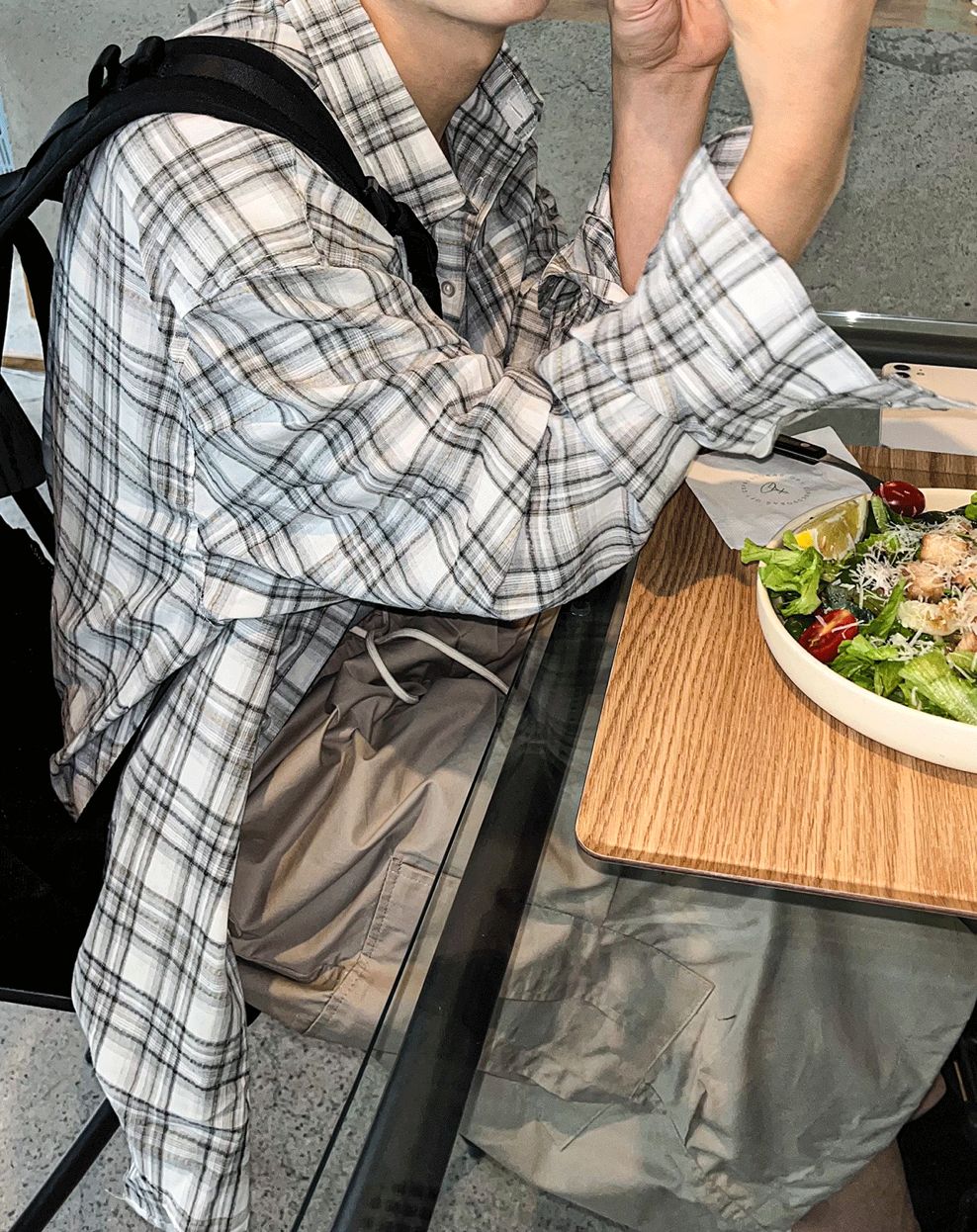 [COSYHARU公式] Delu Gradation Check Overshirt 送料・関税込み COSYHARU公式] Deluグラデーションチェックオーバーシャ​​ツ
