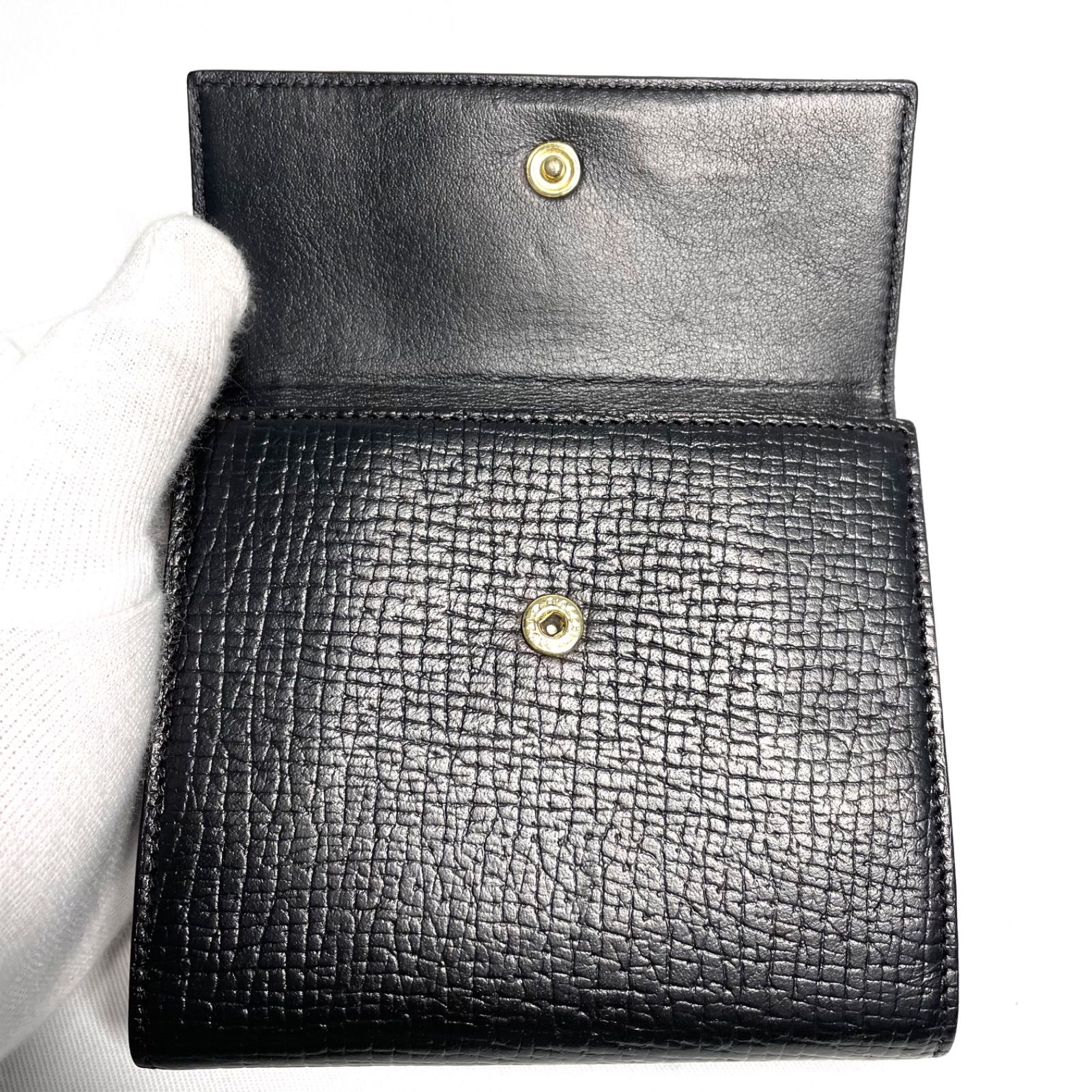 LOEWE ロエベ レザー 二つ折り財布 ブラック (52873) - メルカリ
