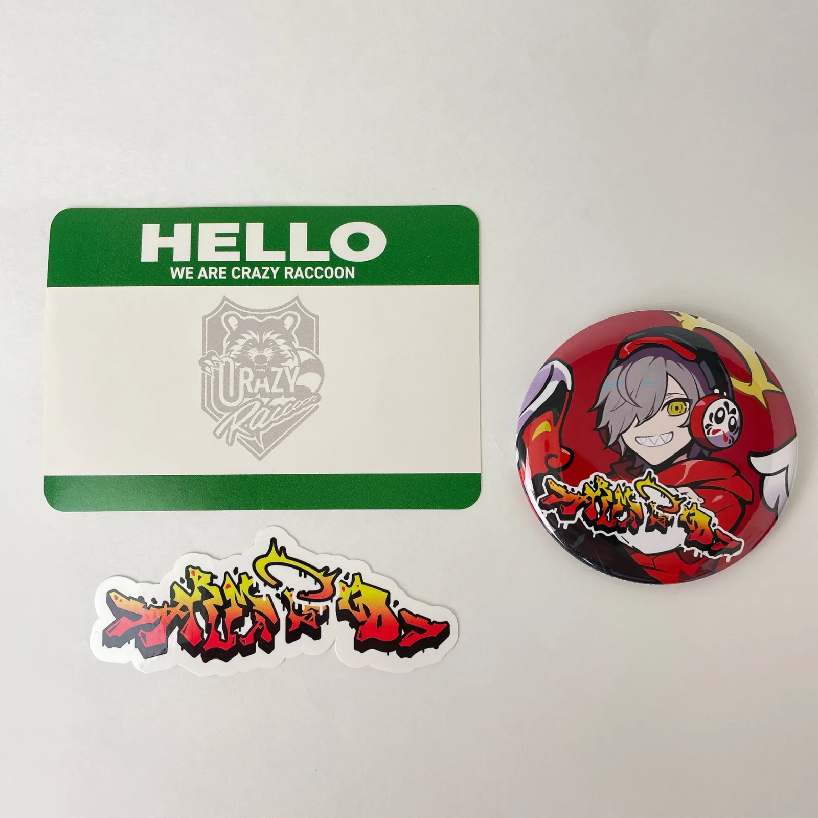 だるまいずごっど(Crazy Raccoon) 缶バッジ&ステッカーセット 「MEMBER CAN BADGES ＆ STICKERS SET  4」|mercariメルカリ官方指定廠商|Bibian比比昂代買代購