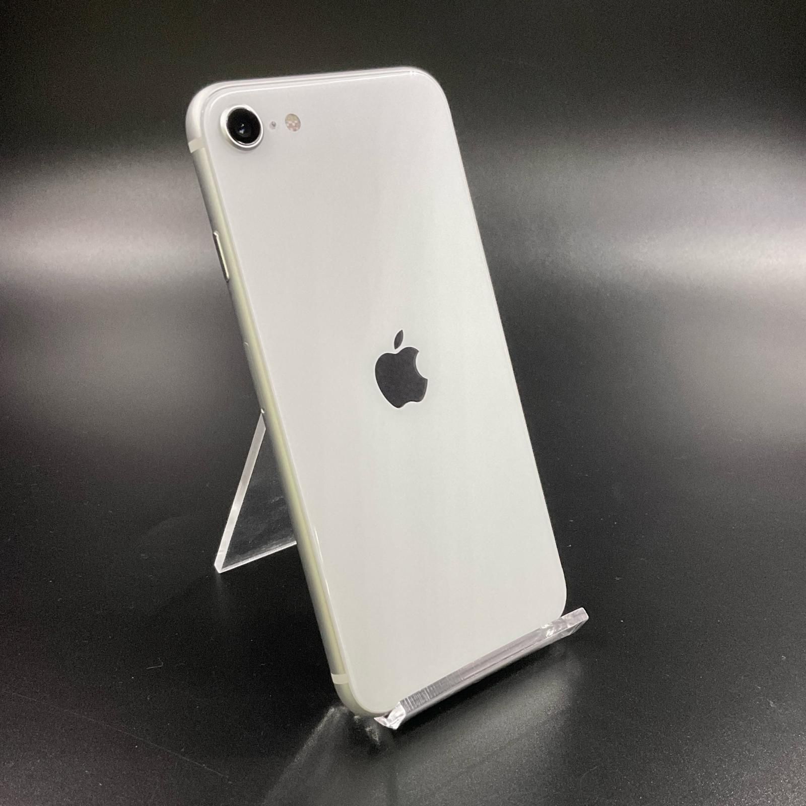 【美品】Apple iPhone SE 第2世代ホワイト 本体64GB Apple iPhone SE（第2世代） 64GB ホワイト au 白ロム 動作確認済 78