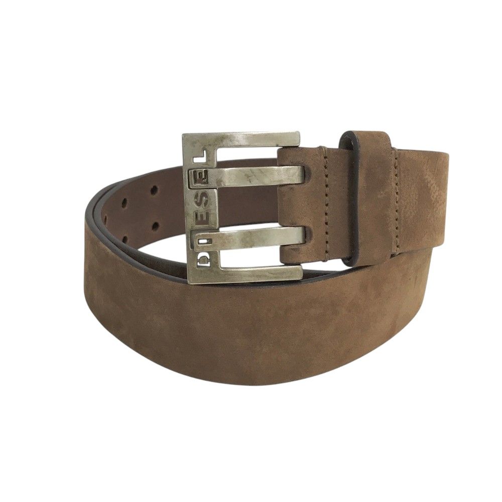 DIESEL ディーゼル レザーベルト ブラウン系 85/34 [240101414652]