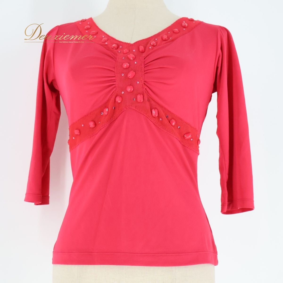 社交ダンス 衣装 トップス チャコット ピンク系 M カットソー レッスン