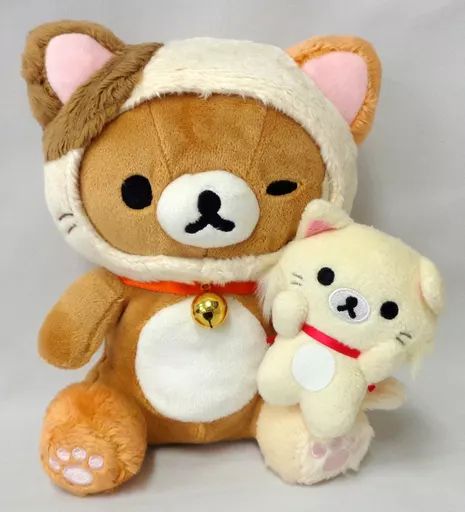 あつめておすわりぬいぐるみ　のんびりねこ リラックマ、コリラックマ、キイロイトリ もっと♪のんびりネコテーマ あつめておすわりぬいぐるみ