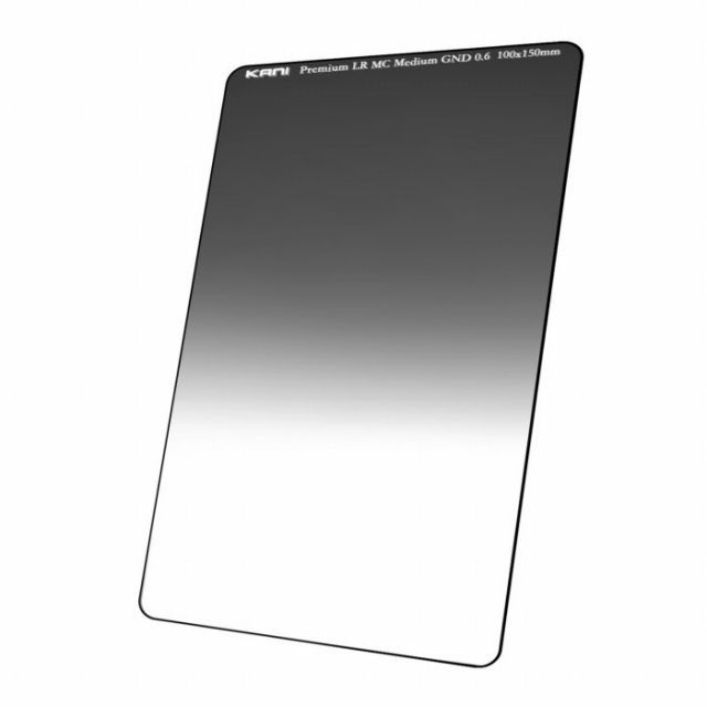 KANI 角型フィルター ハーフND4 プレミアムミディアムGND 0.6 100x150mm 減光効果 最大2絞り分 | レンズフィルター 角形