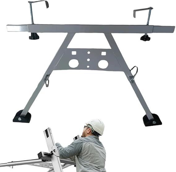 【在庫処分】ラダースタビライザー、屋根用ラダースタビライザー | 屋根はしごベーススタビライザー壁スタンドオフ - 強力な耐荷重性、安全なはしごアクセサリー、滑り止めの足付き、ス