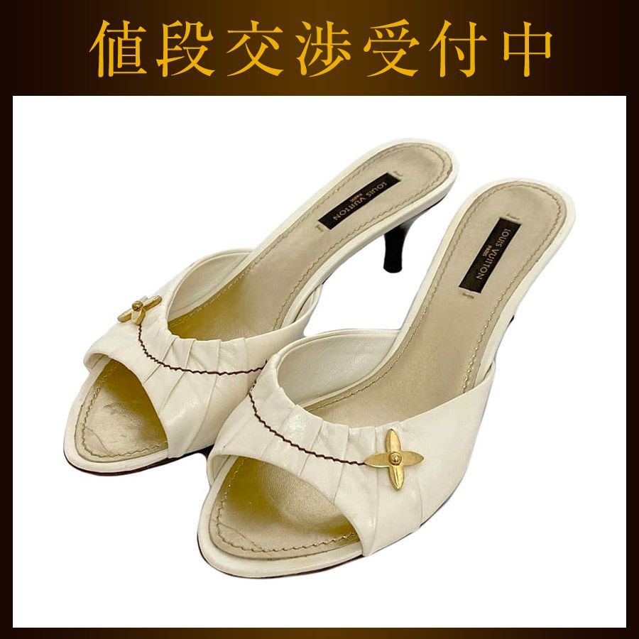 ルイ ヴィトン ミュール サンダル ec-21321 ホワイト - メルカリ 