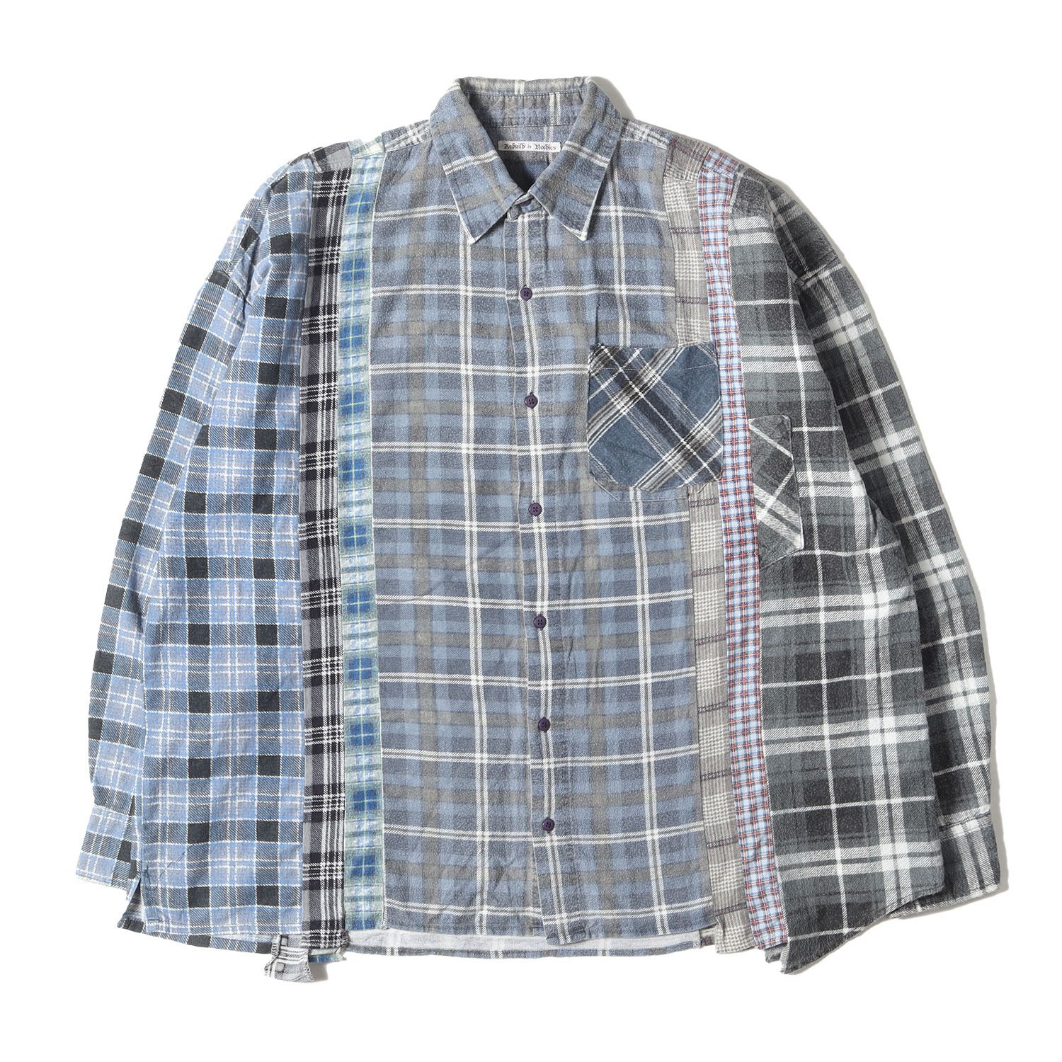 NEEDLES ニードルズ シャツ サイズ:FREE ヴィンテージ リメイク フランネルシャツ Flannel 7 Cuts Shirt Wide Rebuild by Needles マルチカラー 日本製 トップス カジュアルシャツ 長袖【メンズ】