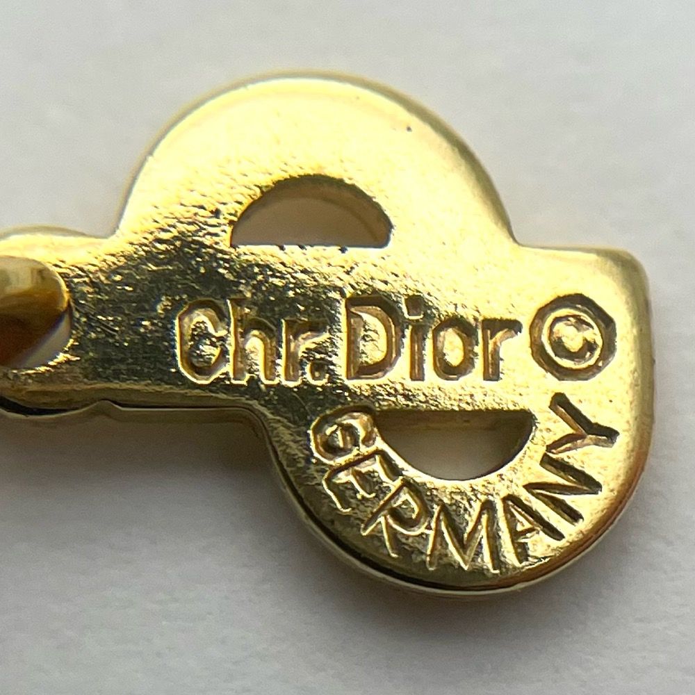 クリスチャンディオール ネックレス レディース ロゴ エンブレム ラウンド サークル ゴールド アクセサリー Christian Dior  約11.5g 人気【中古品】