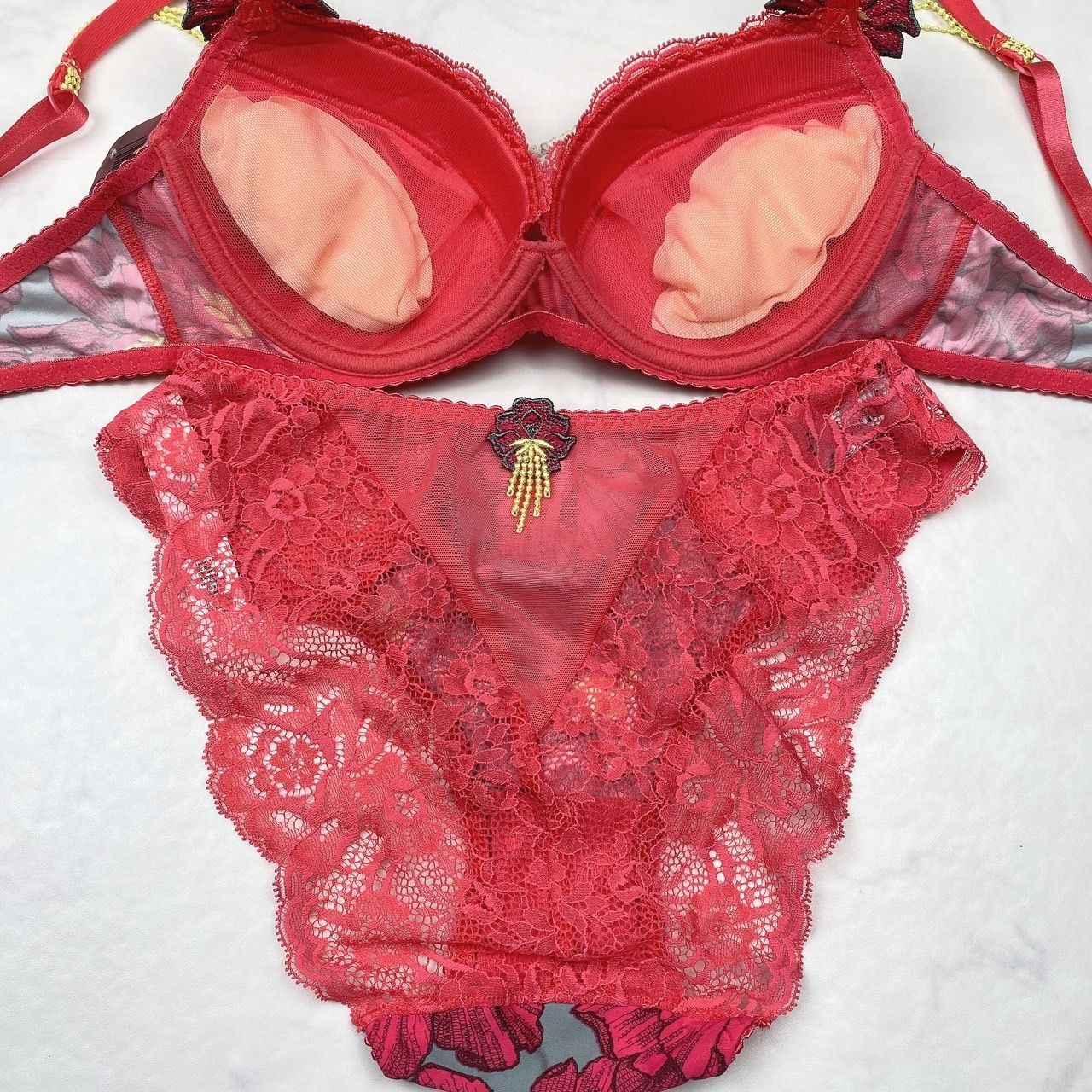 新品タグ付き】Aubade オーバドゥ ブラジャー C ショーツ S 