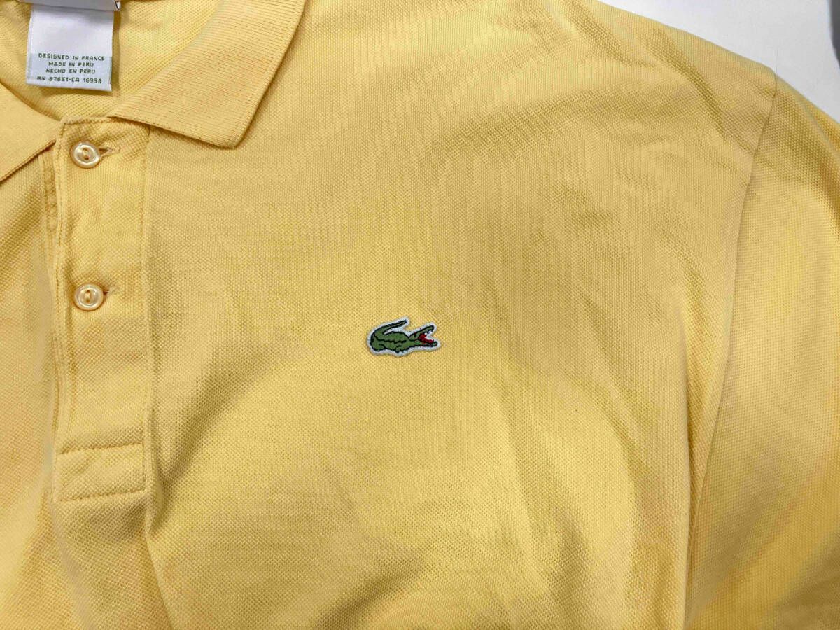 LACOSTE ラコステ RN 87651-CA 16998 半袖ポロシャツ yellow - メルカリ