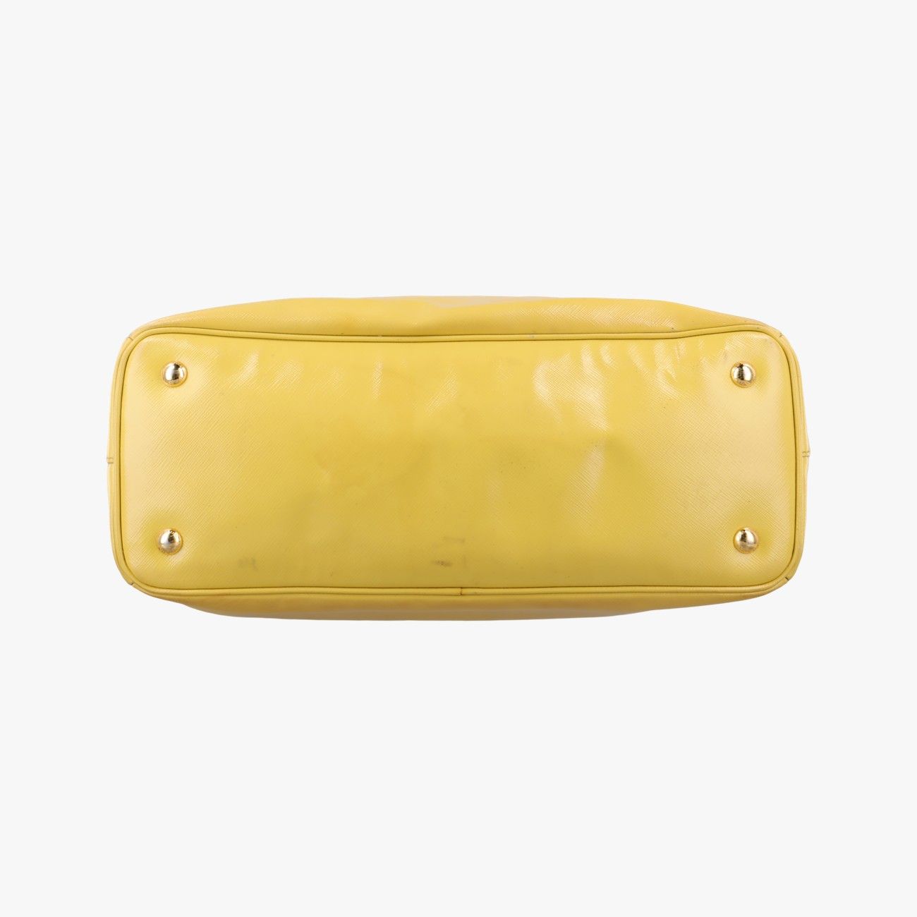 プラダPradaガレリアイエローパテントBN18747