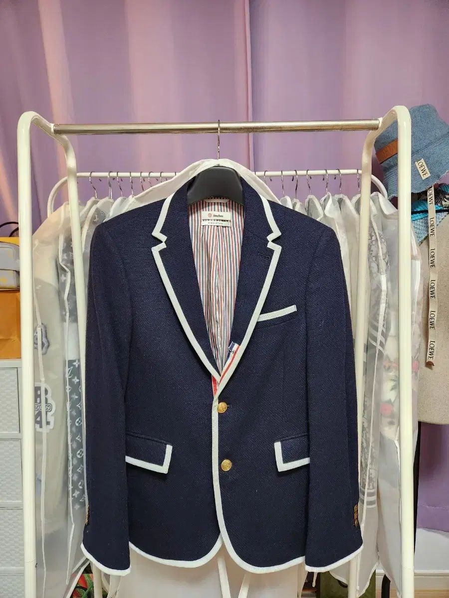 トムブラウン×ニーマンマーカスコラボパイピングジャケット S 95 Thom Browne(トム・ブラウン) x ニーマン・マーカス