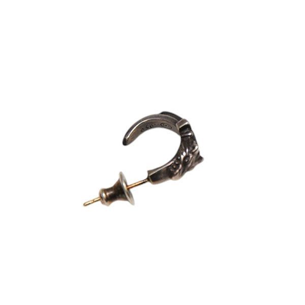 Yohji Yamamoto pour homme ヨウジヤマモトプールオム SILVER 950 WOLF DAGGER PIERCE ウルフモチーフピアス HA-A98-920-1-3 8054000203321