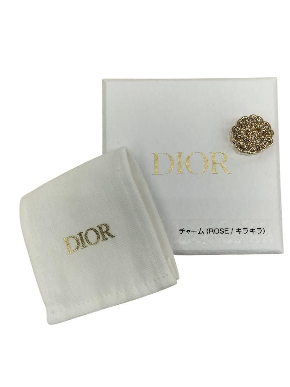 CHRISTIAN DIOR チャーム ローズストーン入り【CHRISTIAN DIOR
