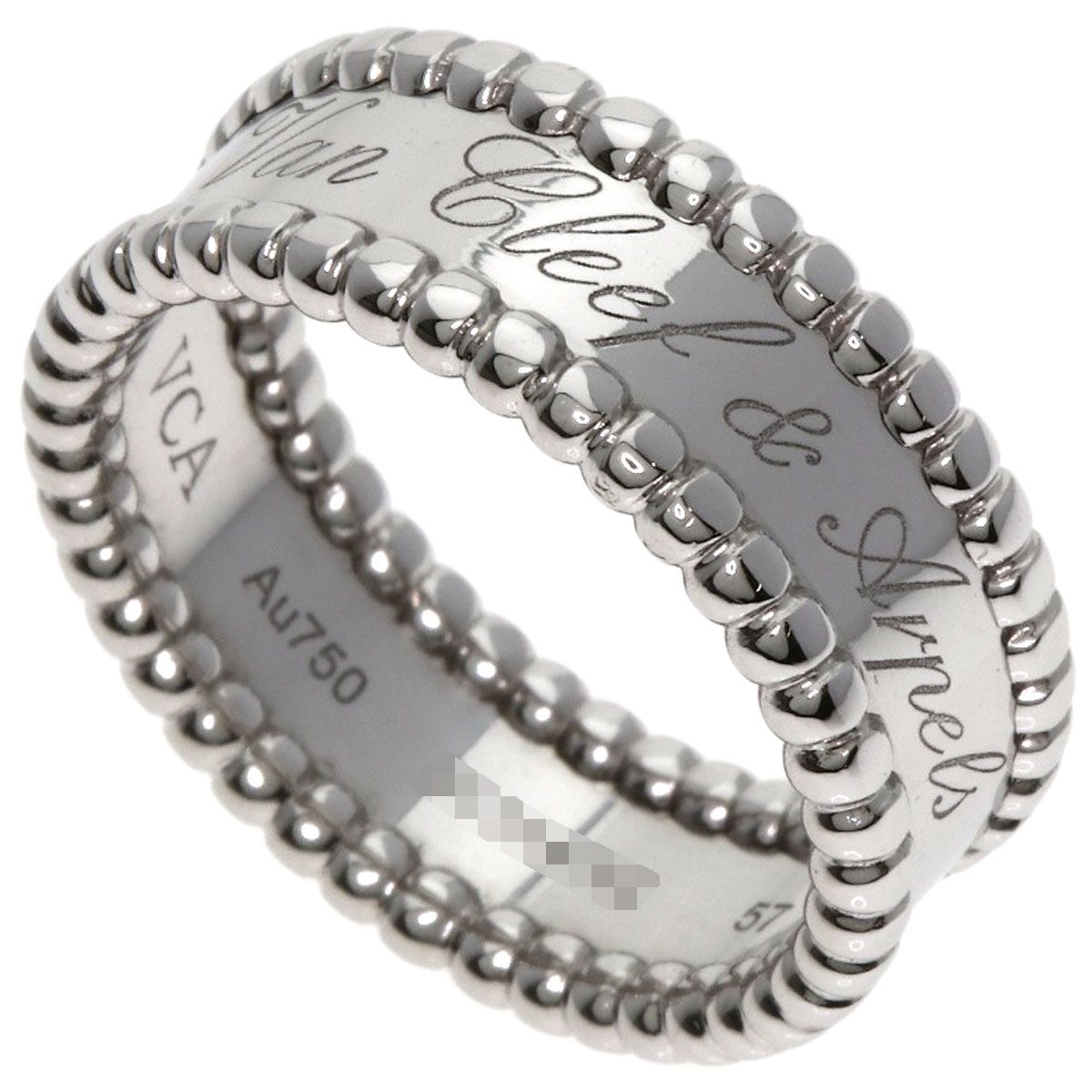 Van Cleef - Arpels ヴァンクリーフ＆アーペル ペルレ シニアチュール 57 リング 指輪 K18WG レディース