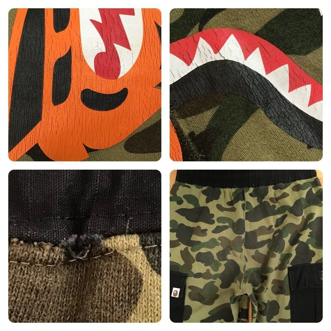 タイガー シャーク スウェットパンツ Mサイズ a bathing ape BAPE camo