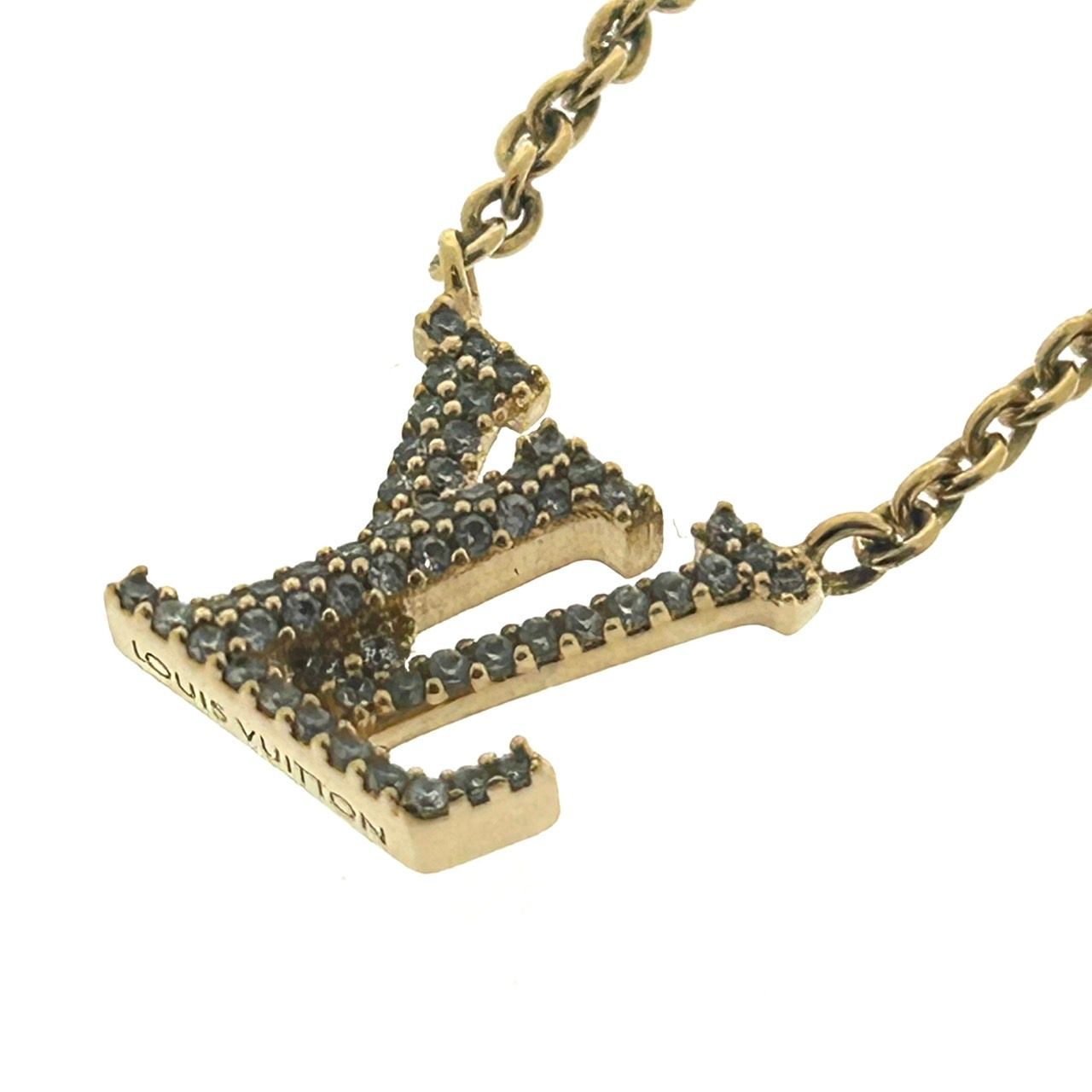 極美品 ルイヴィトン Louis Vuitton メタル ラインストーン レディース