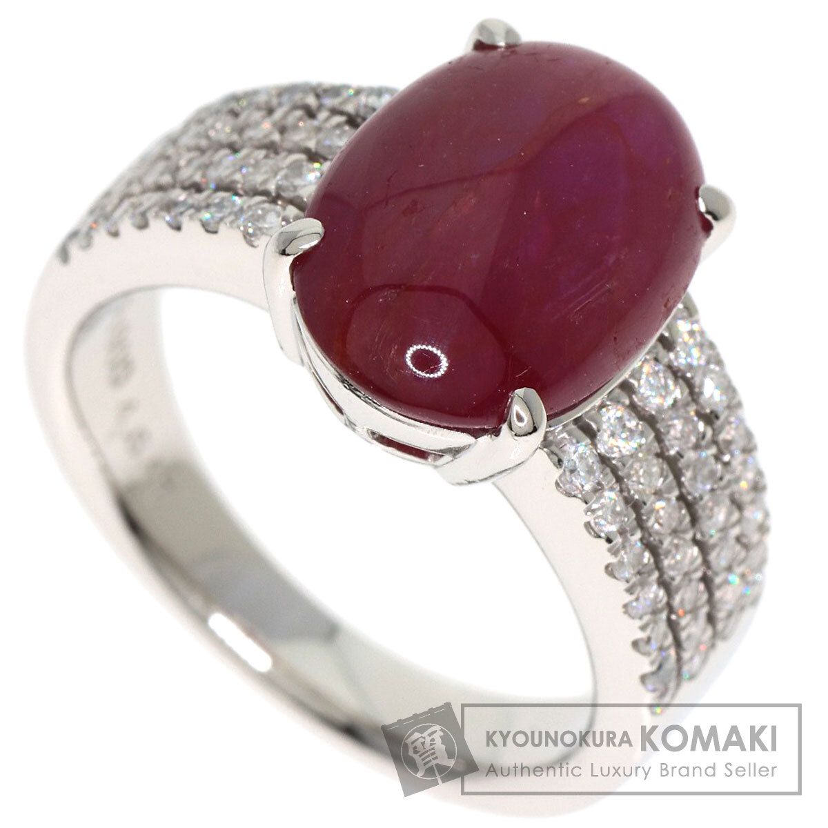 SELECT JEWELRY トルマリン ダイヤモンド リング・指輪 K18WG  