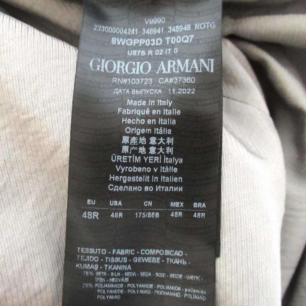 美品 23SS GIORGIO ARMANI ジョルジオアルマーニ シルク スラックス  