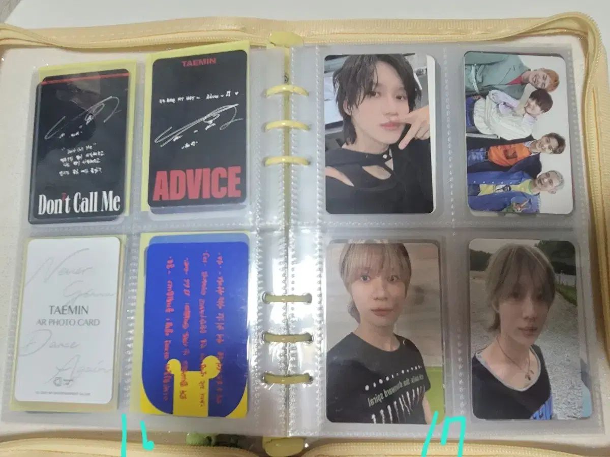 テミン(TAEMIN) トレカ バインダー コレクトブック きいろ