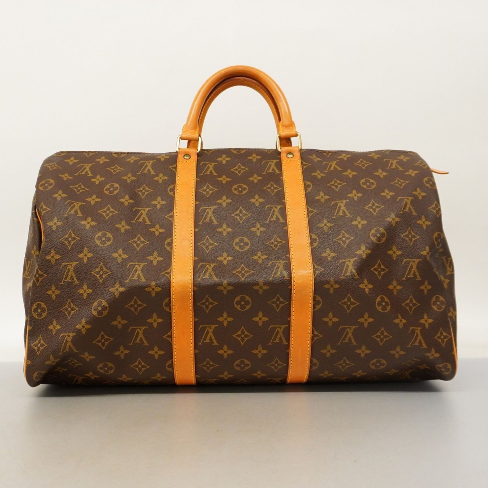 【ネームタグ】ルイヴィトン　キーポル60　モノグラム　ボストンバッグ　ブラウン ルイ・ヴィトン(Louis Vuitton) ルイ・ヴィトン ボストンバッグ
