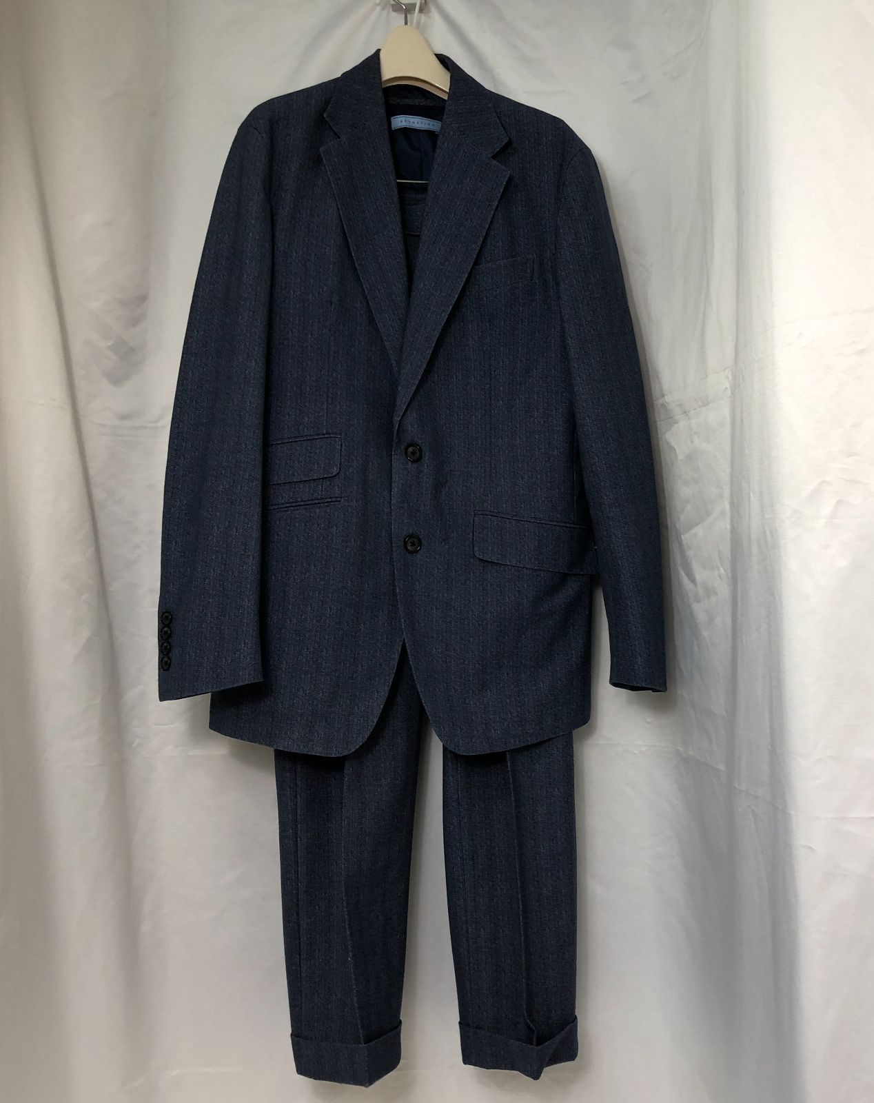 ESTNATION メンズスーツ３点セット セットアップ ブルー系 SGKY10-6507