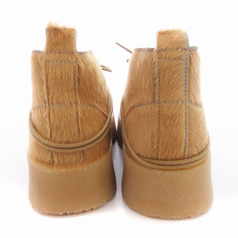 Clarks ZARA レザーショートブーツ　43　厚底 Clarks ZARA レザーショートブーツ43厚底
