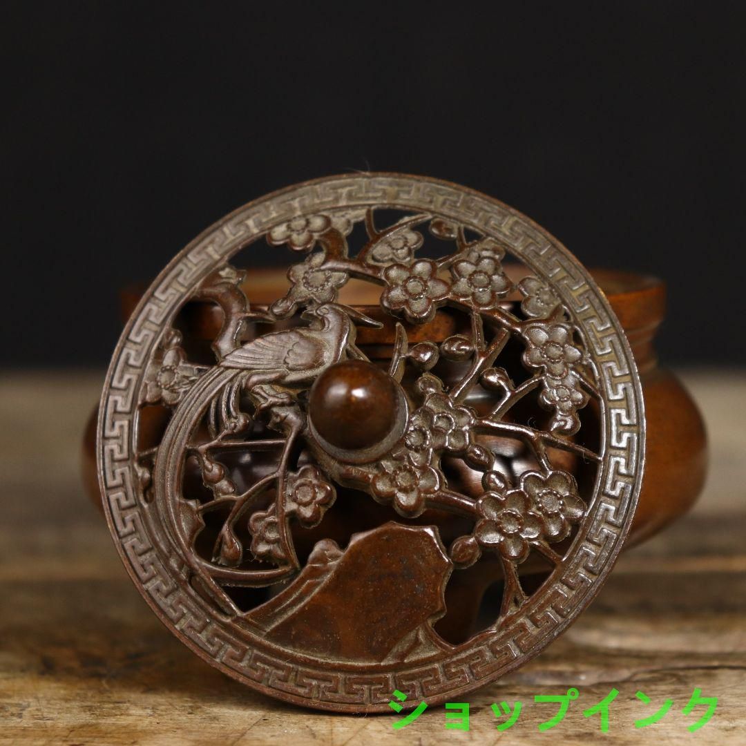 銅器 蘇工 如意三足香炉 宣徳炉線香盤 禅意茶道香炉 装飾品 工芸品 置物 沈香盤香炉 三足香炉 禅意香炉 仏事香炉 銅製 工芸品 美術品