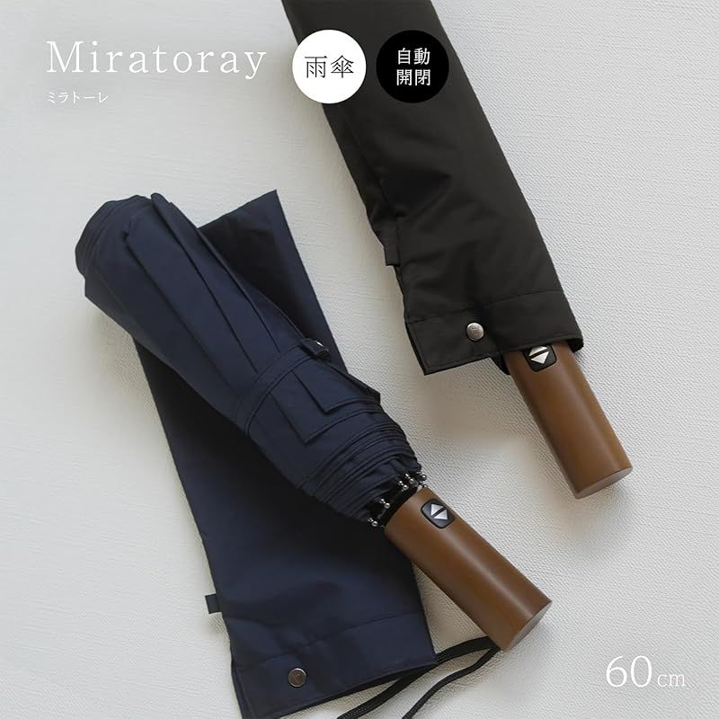 小宮商店 ミラトーレ 60 大きい 折りたたみ傘 メンズ レディース ワンタッチ 丈夫なグラスファイバー 風に強い 耐強風 超撥水 高撥水生地 UVカット 安全式 自動開閉 ネイビー 0 WWW_OLIVIERBERNSTEIN_COM