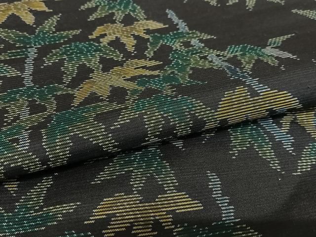 平和屋着物○本場大島紬 笹竹文 黒地 正絹 逸品 AAAU8343zg - メルカリ 