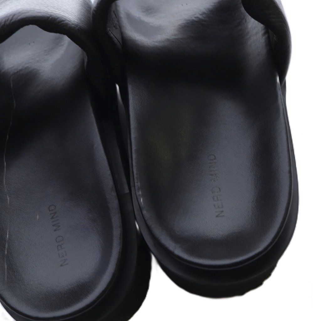 ナード マインド NERD MIND tredici サンダル ミュール レザー 40 黒