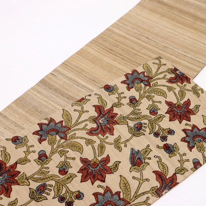 ギャラリー「凛」 半幅帯 タッサーシルク 最 安 価格