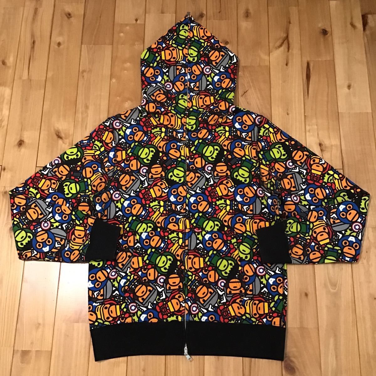 marvel BAPE マイロ パーカー ベイプ 000000006546 - メルカリ