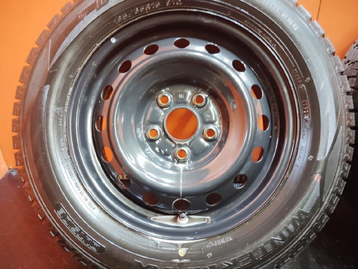 DUNLOP WM02 195/65R15】スタッドレス【スチールホイール 15インチ 195 