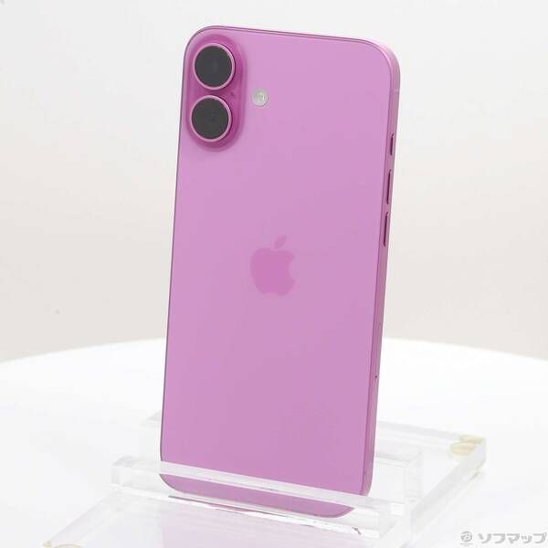 豊富な 〔中古品〕 iPhone16 Plus 128GB ピンク MXVD3J／A SIMフリー【258】 スマートフォン本体