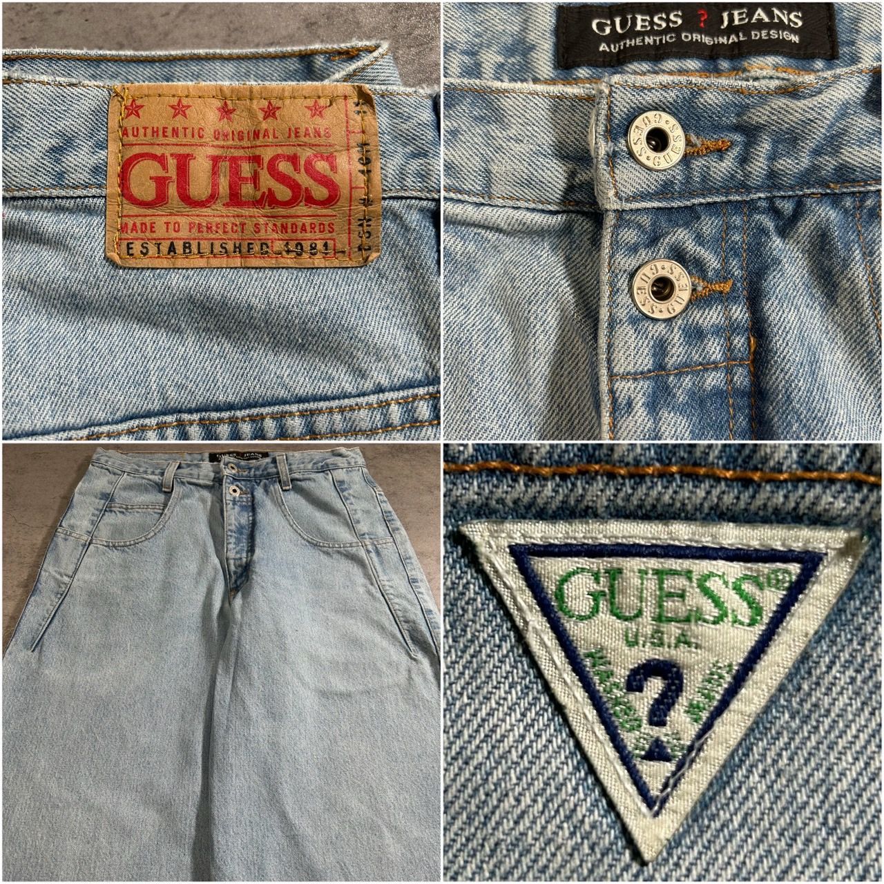 GUESS JEANS ゲス ジーンズ ハイウエストデニムパンツ マムジーンズ  