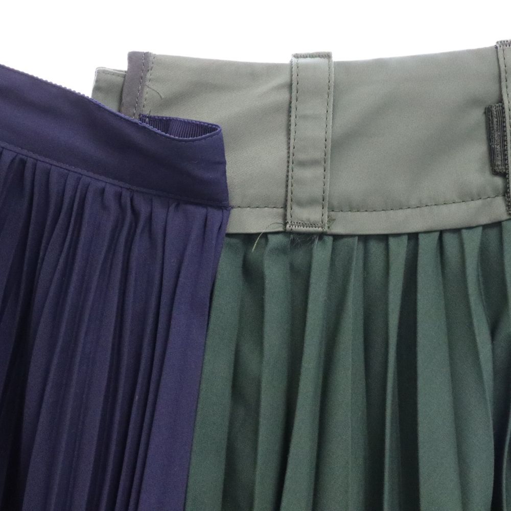 sacai 20-05146 変形プリーツスカート ブルー sacai 20-05146 変形プリーツスカート ブルー Sacai プリーツ デニム
