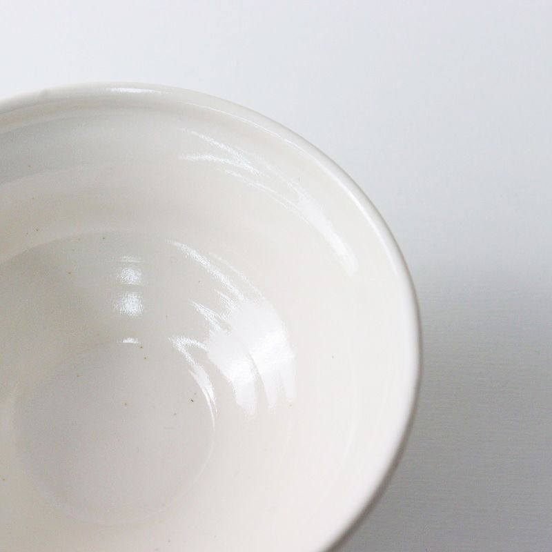 岡田直人さん オランダボウル 美品 岡田直人 オランダボウル/オフホワイト うつわ 食器 茶碗