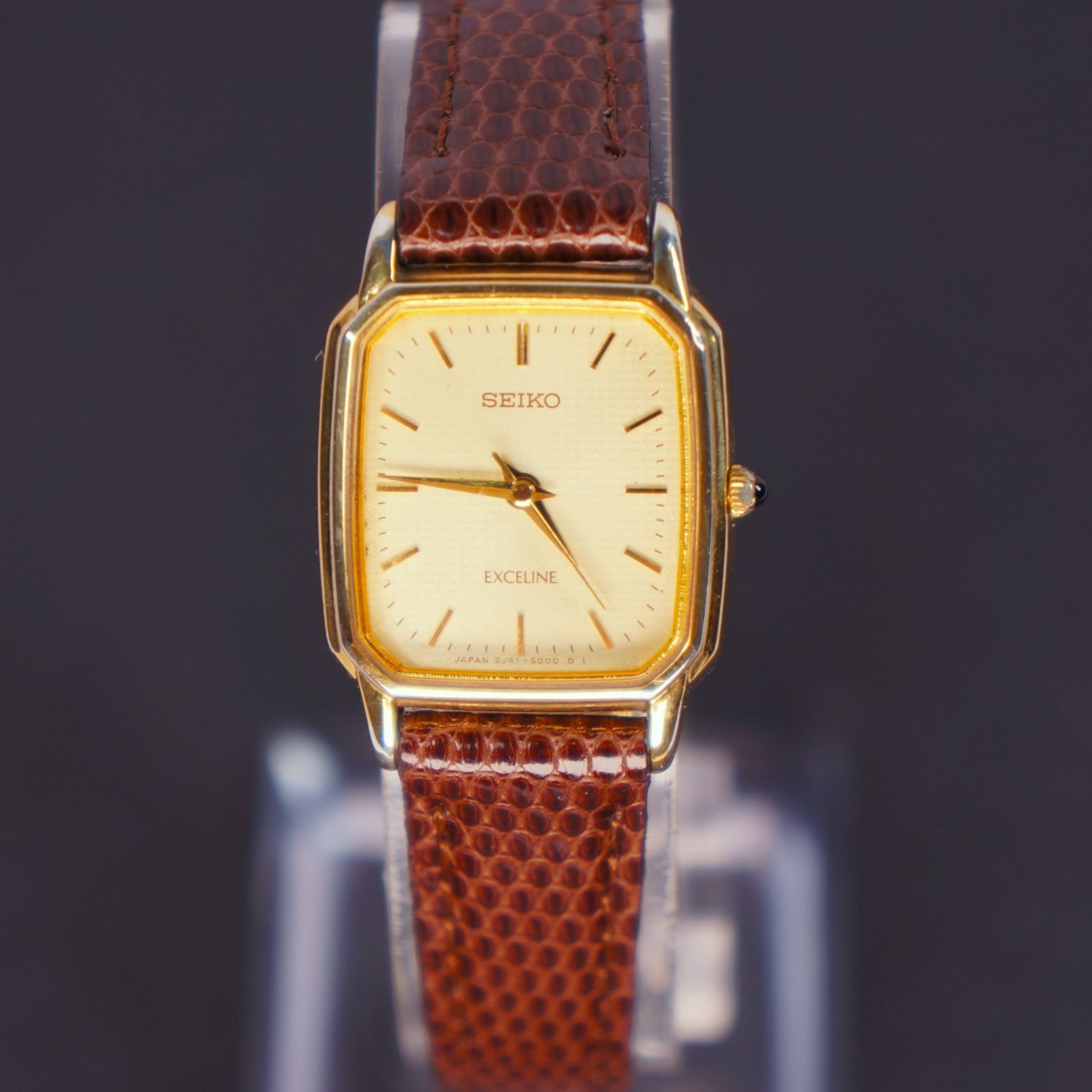 SEIKO エクセリーヌ 電池ベルト交換済み可動品M-79