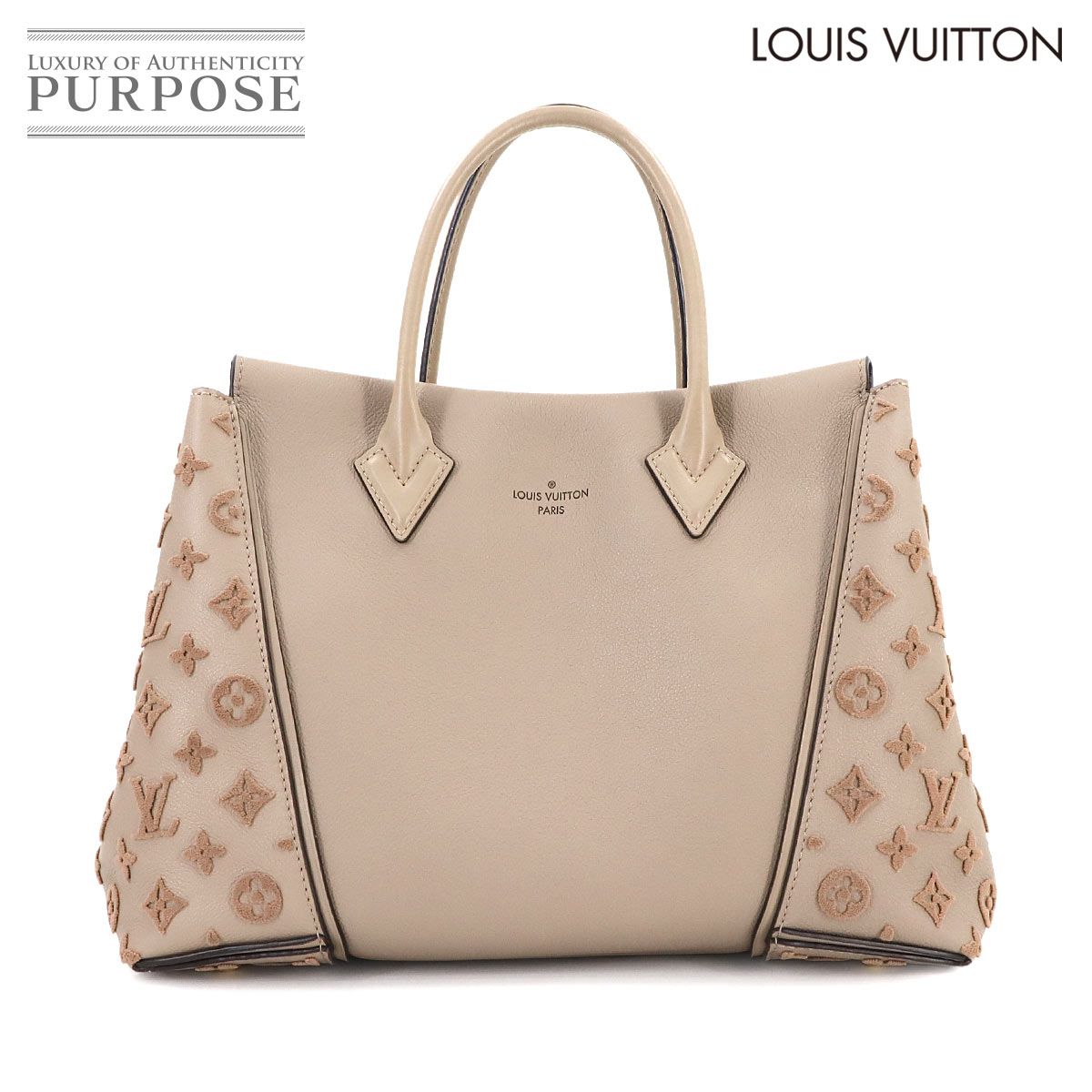 ルイ ヴィトン LOUIS VUITTON モノグラム ヴォーカシミール トートW PM トート バッグ レザー ガレ M94483 90294525