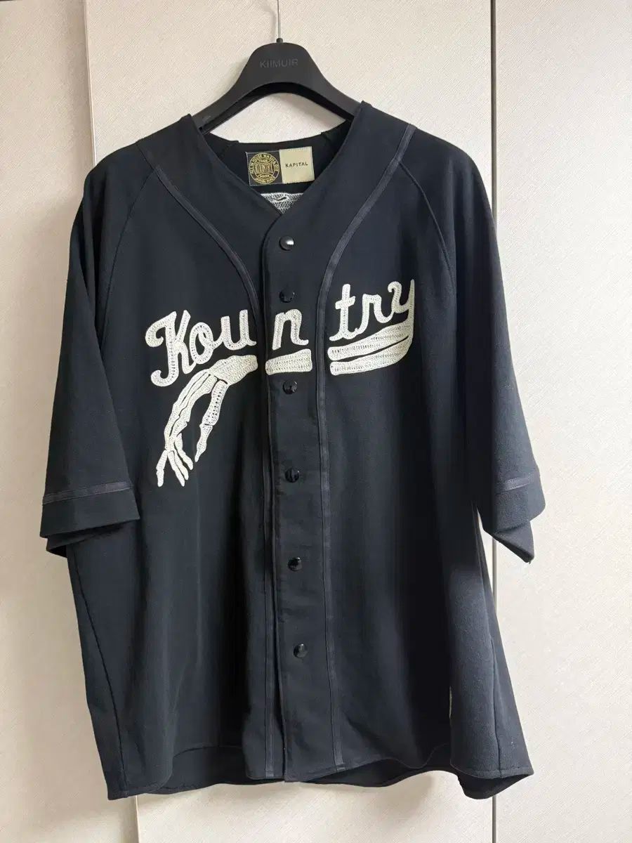 KAPITAL キャピタル ベースボール シャツ ブラック 4サイズ
