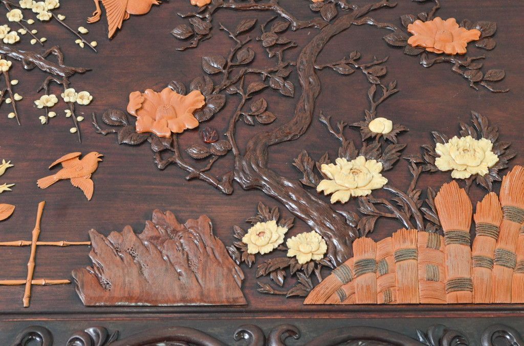 大阪唐木指物家具 中森喜三郎作 紫檀シタン 座卓 ローテーブル