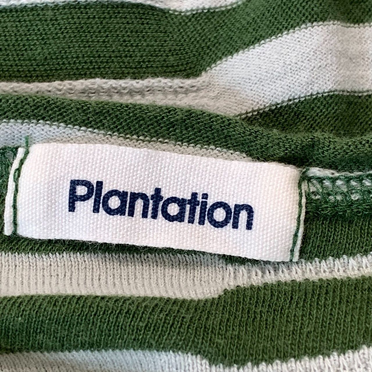 ☆美品☆ Plantation／プランテーション Tシャツ 長袖 ボーダー 緑 